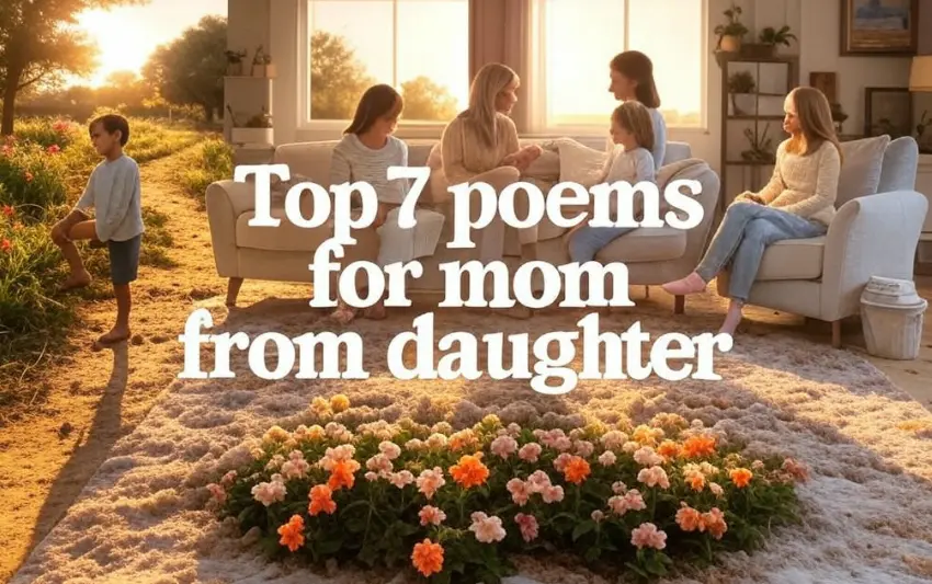 Top 7 poems for mom from daughter